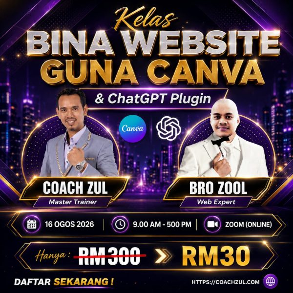 KELAS WEBSITE CANVA & CHATGPT PLUGIN