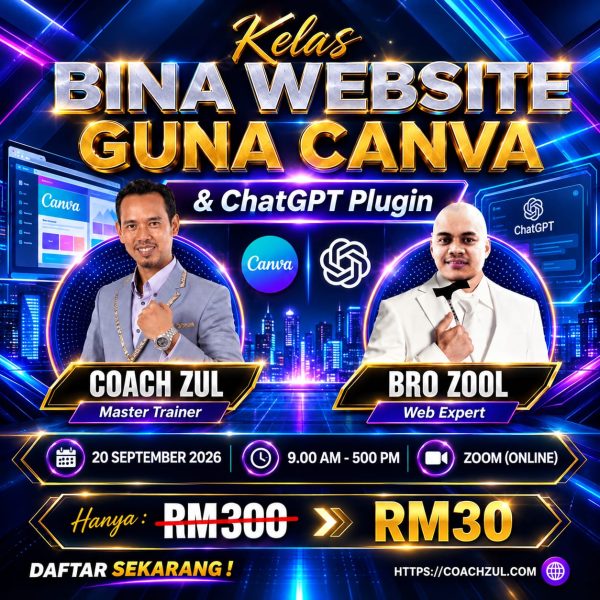 KELAS WEBSITE CANVA & CHATGPT PLUGIN