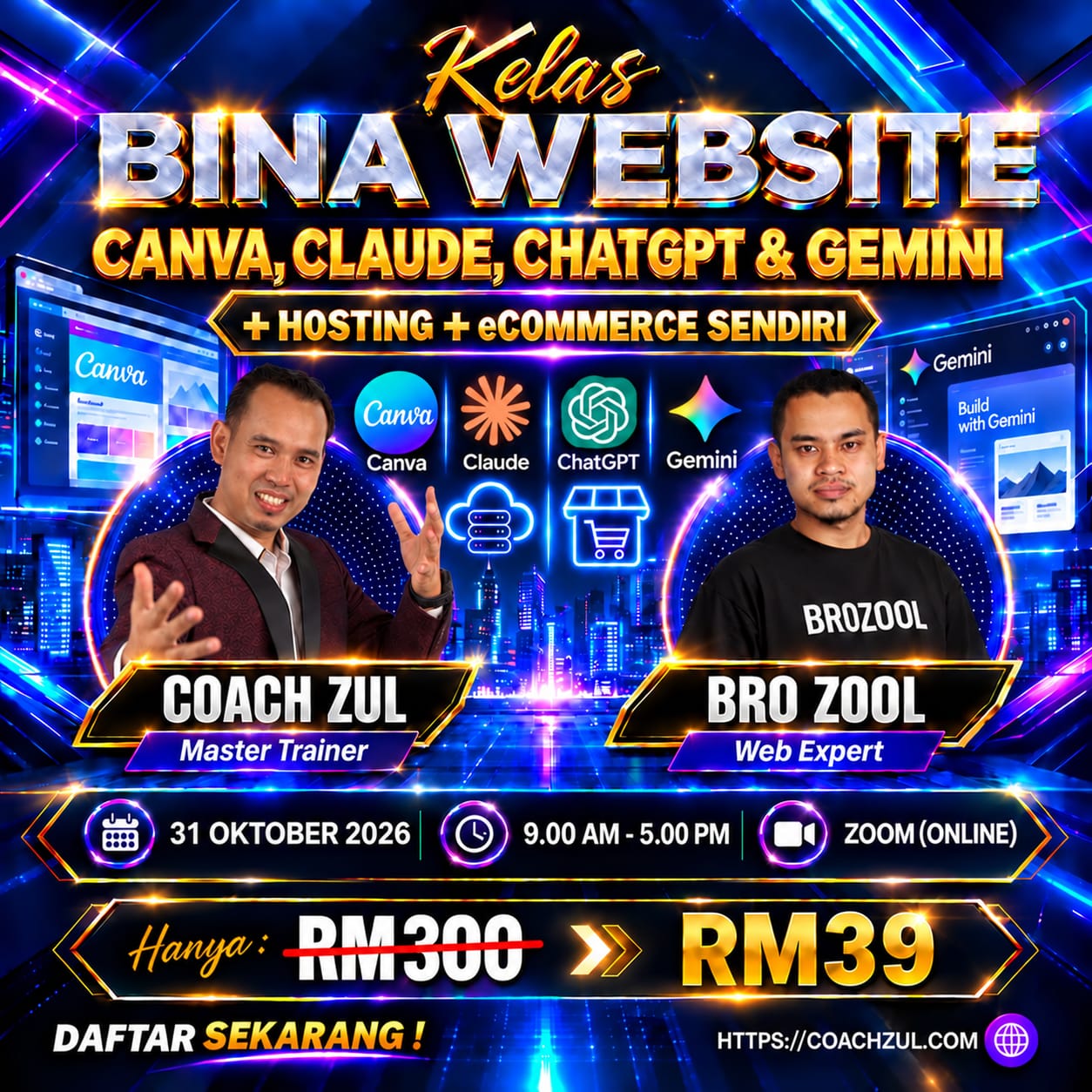 KELAS WEBSITE CANVA & GEMINI